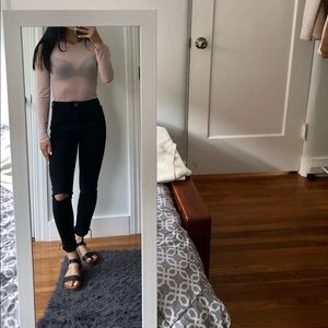 Sheer Long Sleeve Top